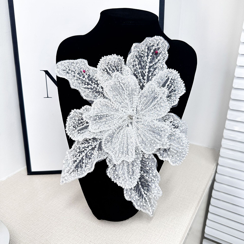 Sequin Beaded Flower Collar Ap - Applique Patch Flower recension och pris