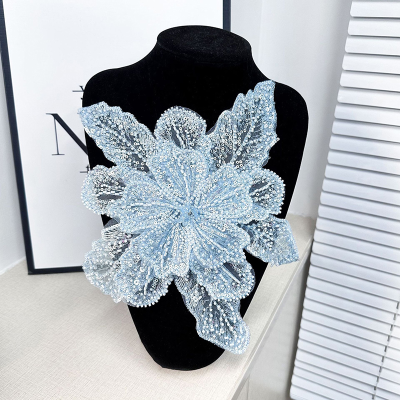 Sequin Beaded Flower Collar Ap - Applique Patch Flower recension och pris