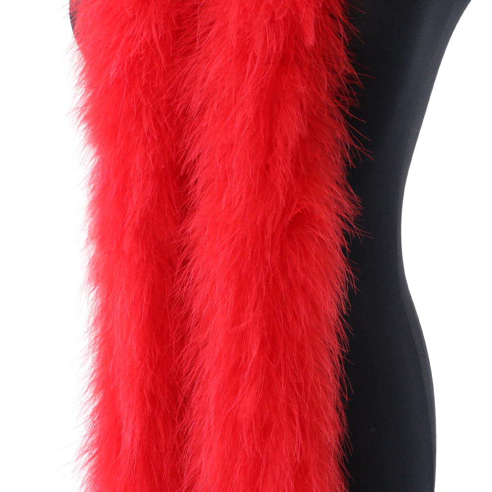 2M 50g Red Fluffy Turkey Marab - Feather Trim Marabou recension och pris