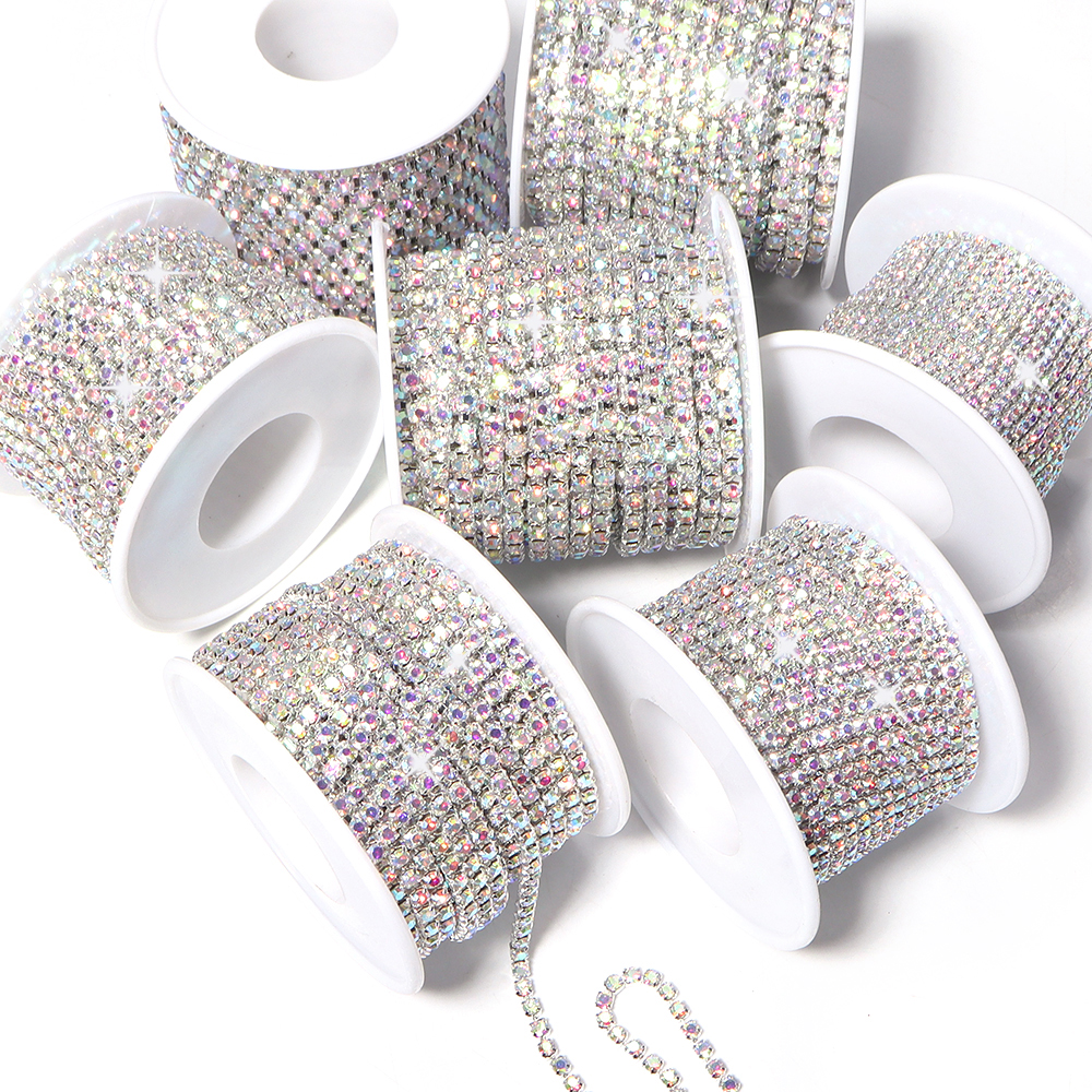 10Yards Glitter Rhinestone Cla - Sew On Rhinestone recension och pris