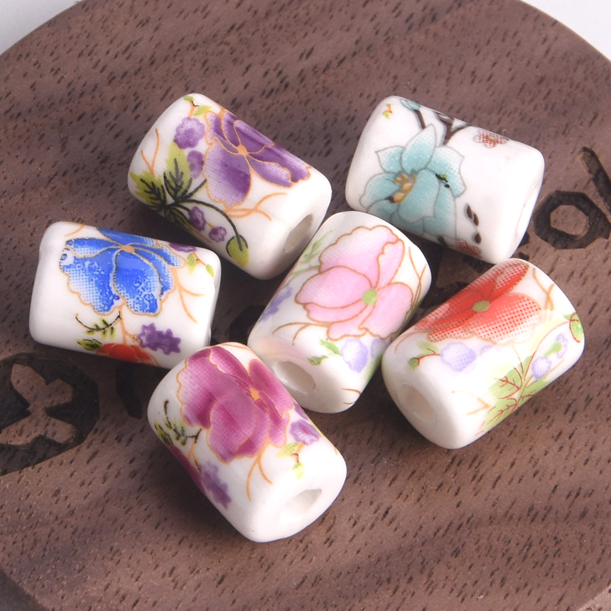 10pcs 12x9mm Cylinder Shape Fl - Embellishment Crafts recension och pris