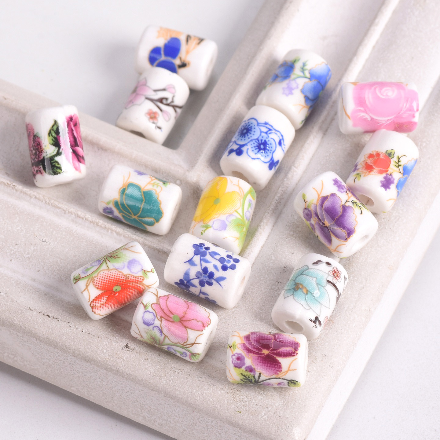 10pcs 12x9mm Cylinder Shape Fl - Embellishment Crafts recension och pris