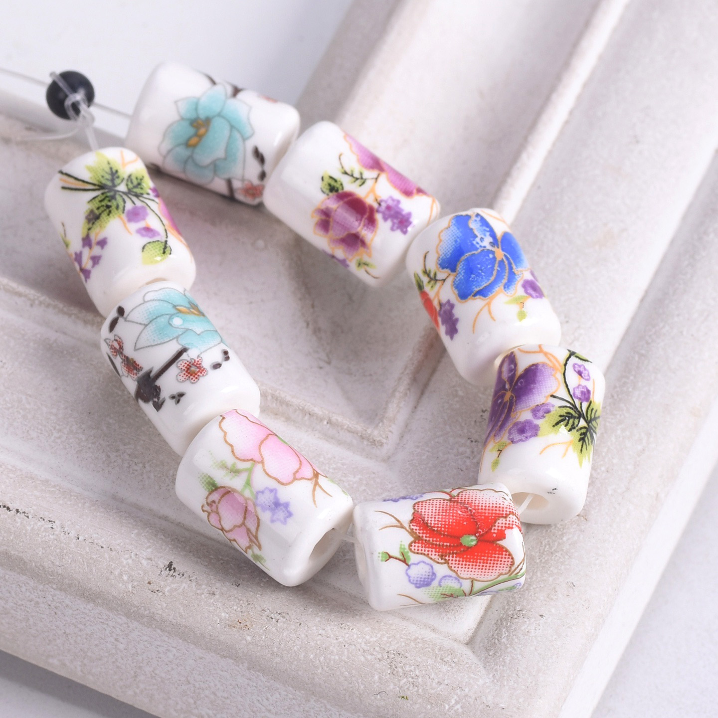 10pcs 12x9mm Cylinder Shape Fl - Embellishment Crafts recension och pris