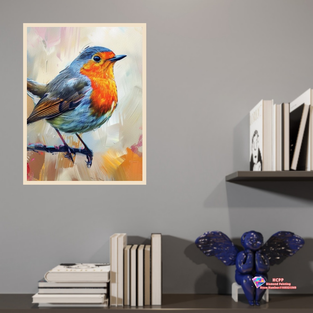 unframe Robin Bird Cute Robin  - Embroidery Embellishments recension och pris