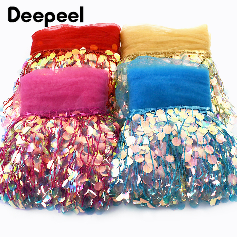 3Yards 17cm Beaded Sequins Tas - Beaded Trim Fringe recension och pris
