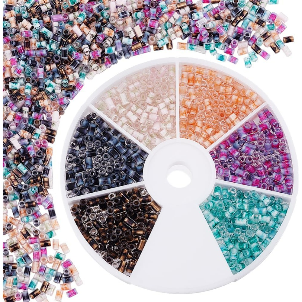 720pcs 6 Colors Tube Beads 24g - Embroidery Craft recension och pris
