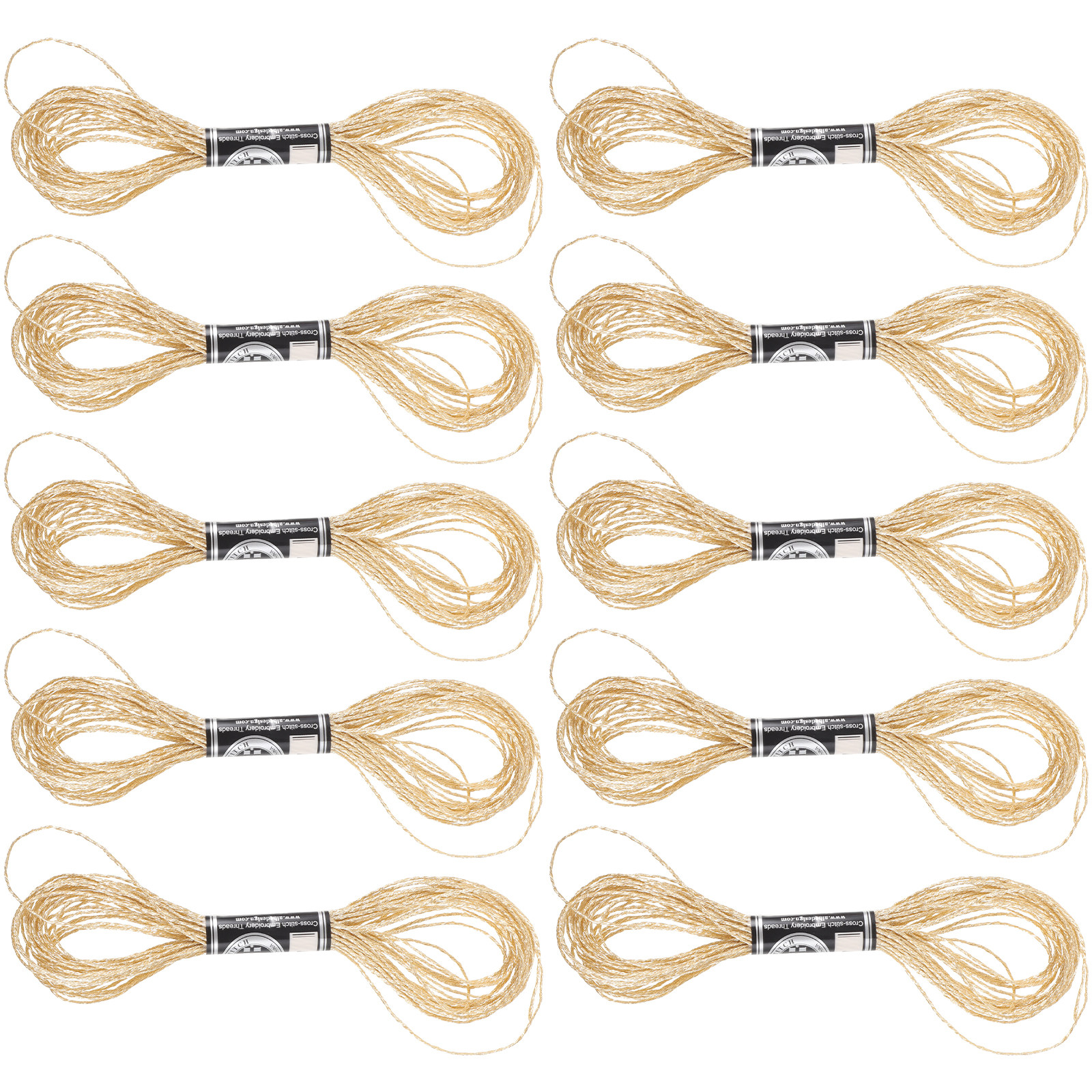 12Pcs Metallic Sewing Thread P - Embroidery Craft recension och pris