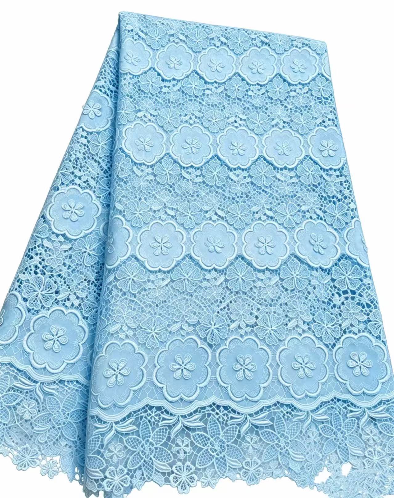 African Guipure Cord Lace Fabr - Sew On Rhinestone recension och pris