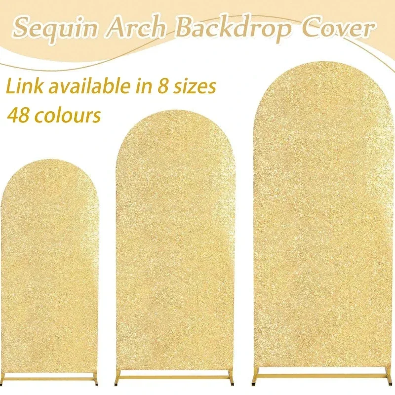 4 Colors 7 Sizes Sequin Arch F - Sequin Fabric Panel recension och pris