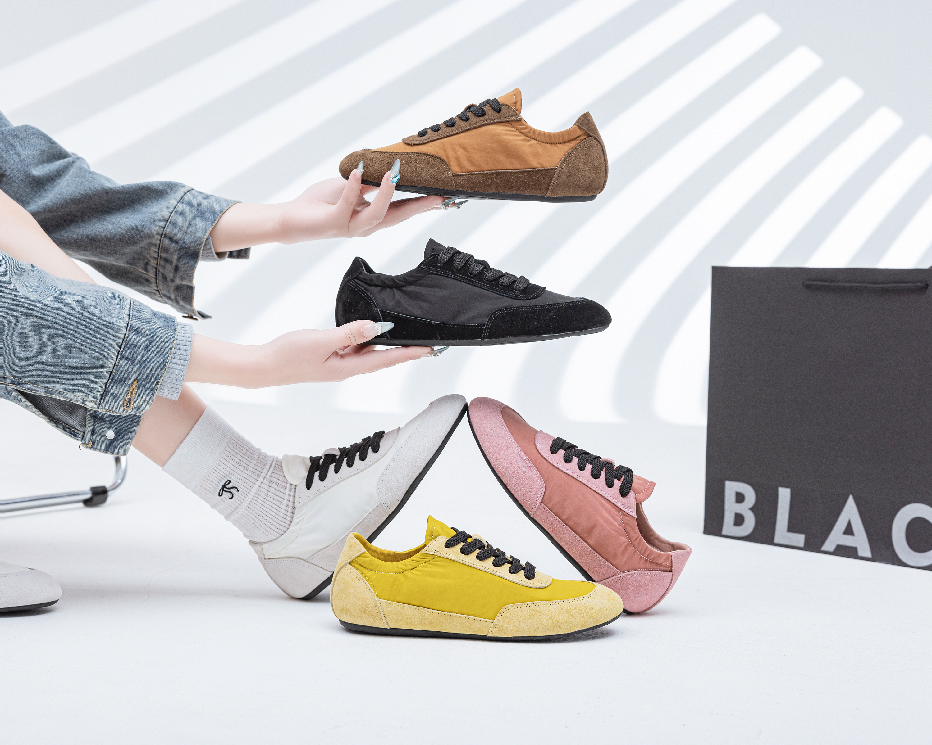 Sneakers for Women Comfortable - Guipure Lace Panel recension och pris