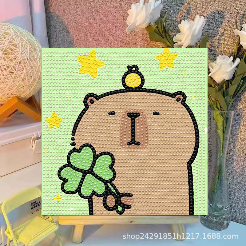 Cartoon Capibala Crystal Diamo - Embroidery Embellishments recension och pris