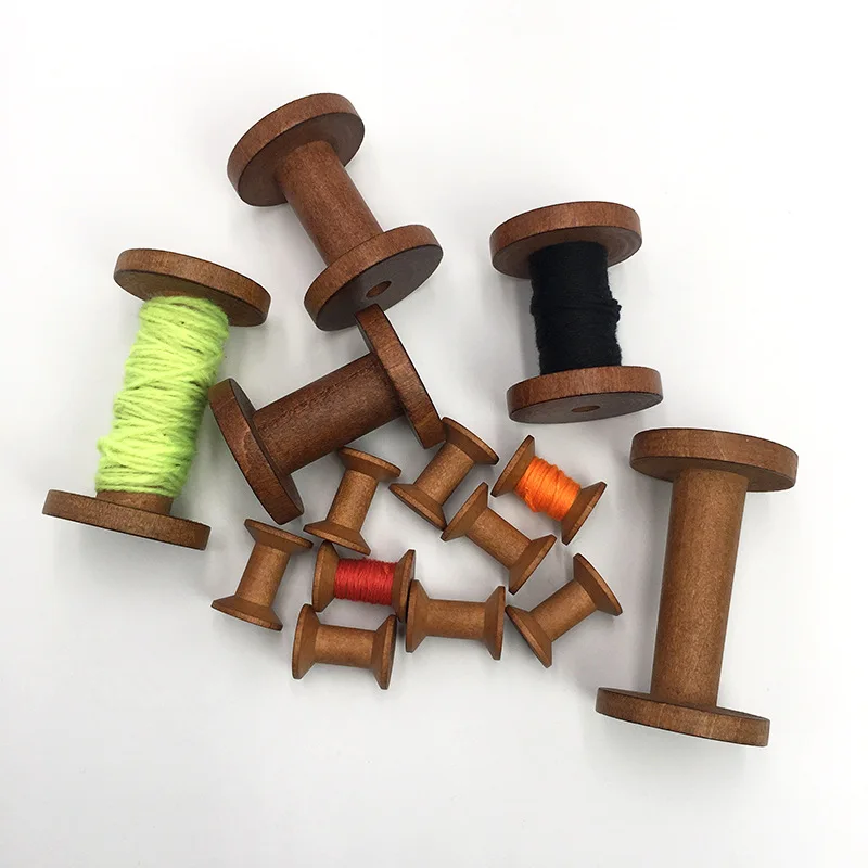 Vintage Wooden Spools DIY Reel - Organza Ribbon Spool recension och pris
