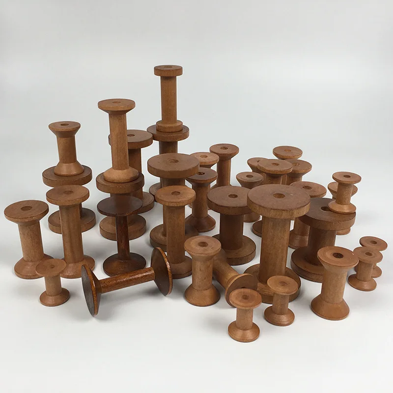 Vintage Wooden Spools DIY Reel - Organza Ribbon Spool recension och pris