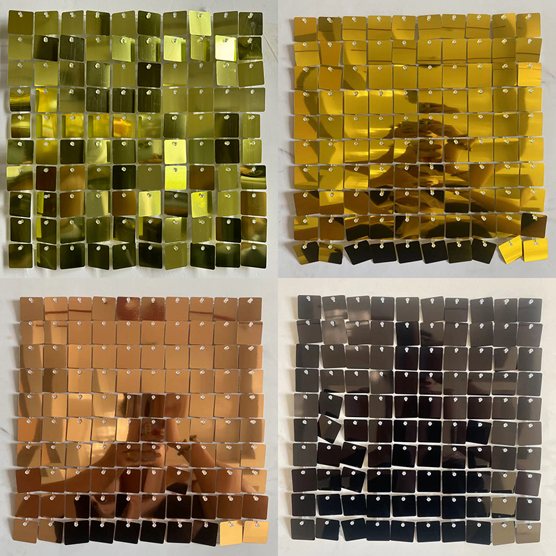 24/30 Square Sequin Panels Gol - Sequin Fabric Panel recension och pris