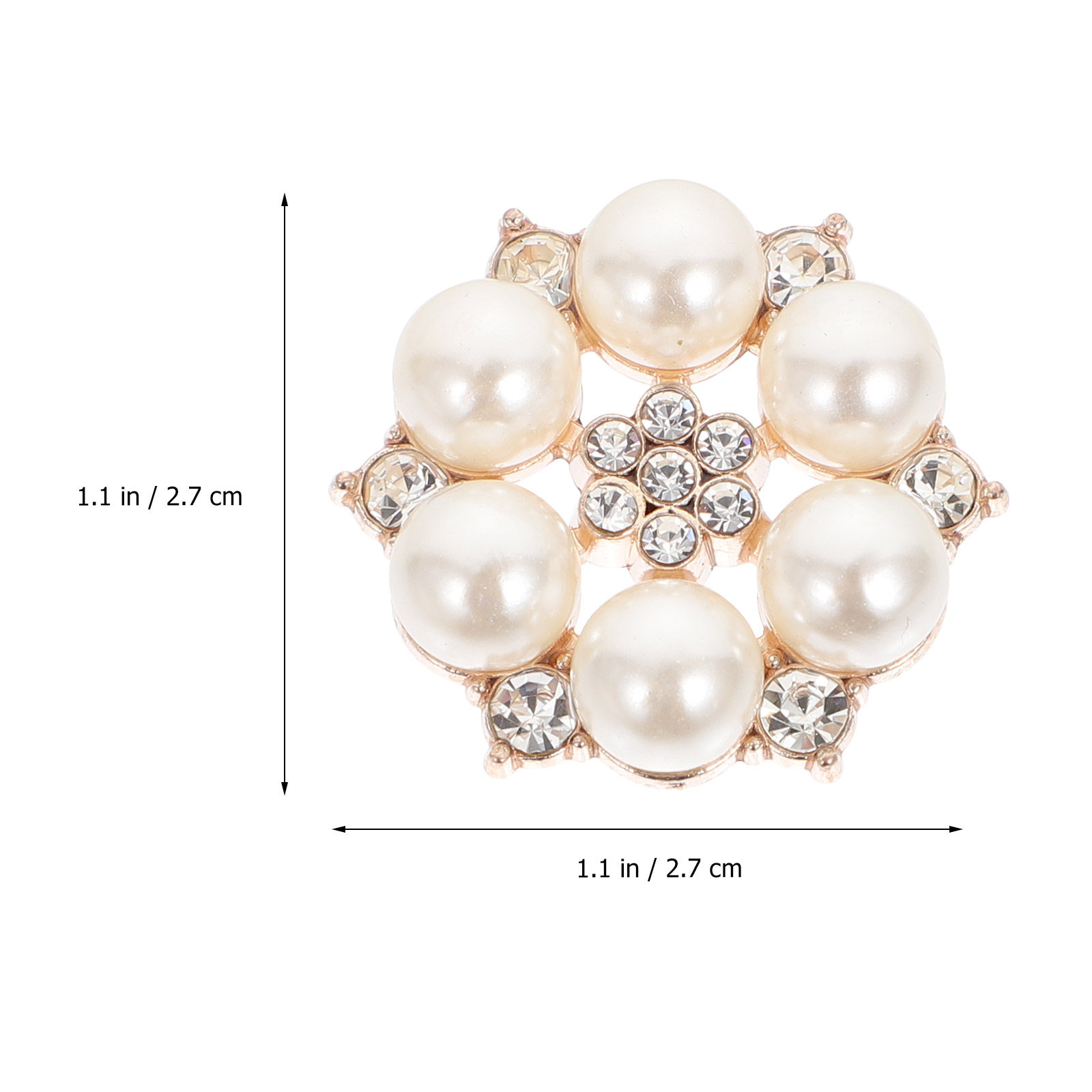 30Pcs Pearl Flower Button DIY  - Craft Embellishment recension och pris