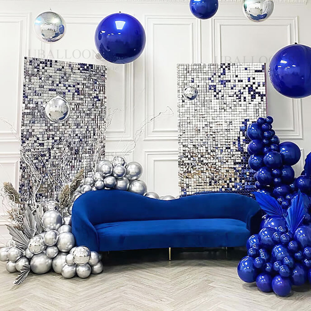 Silver Sequin Wall Backdrop Pa - Sequin Fabric Panel recension och pris