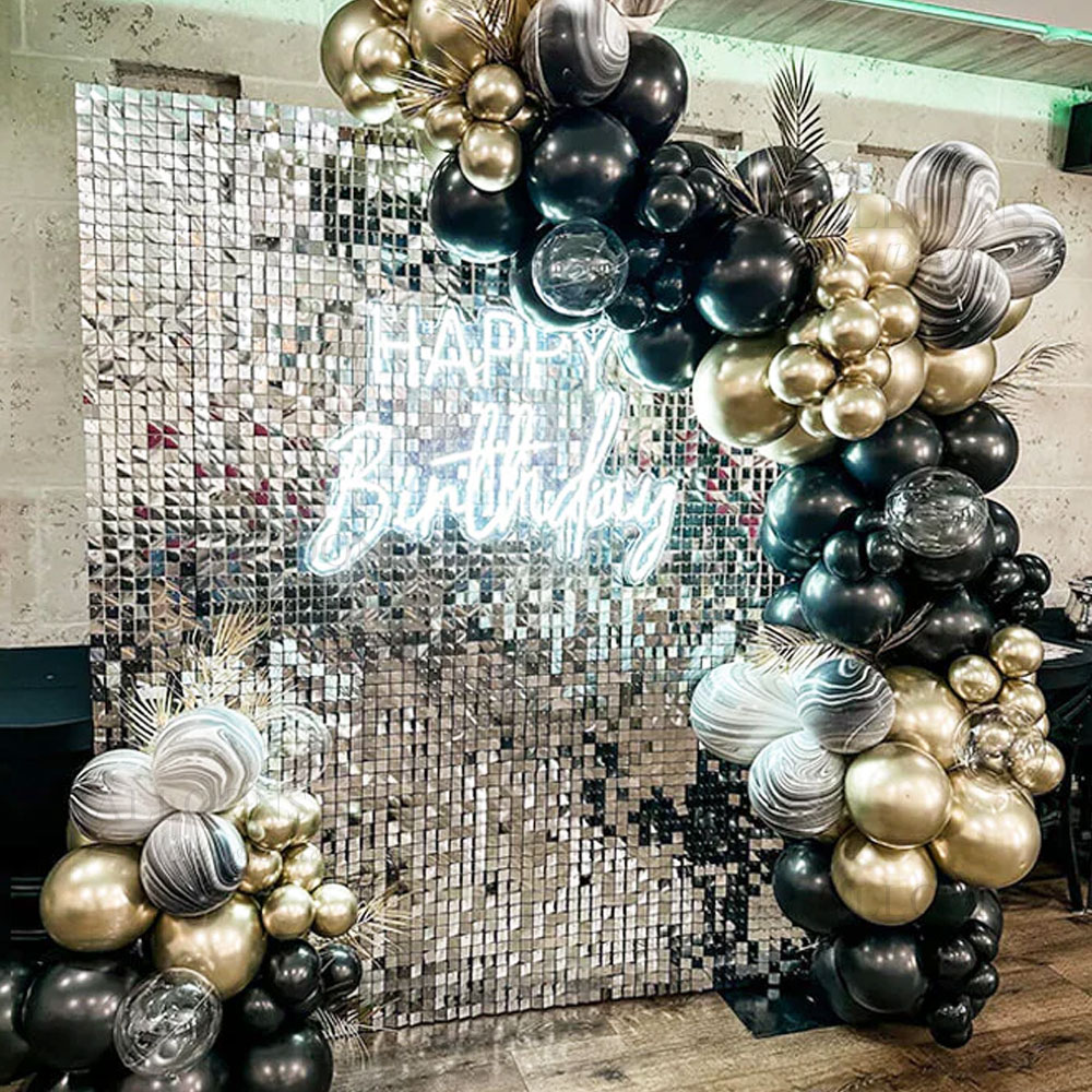 Silver Sequin Wall Backdrop Pa - Sequin Fabric Panel recension och pris