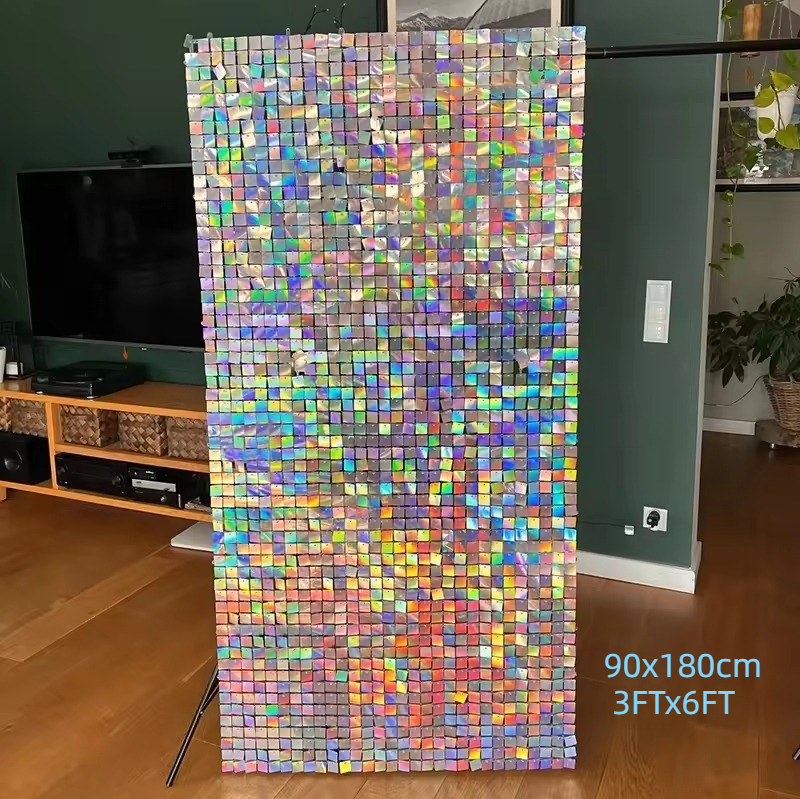 90x180cm Shimmer Wall Backdrop - Sequin Fabric Panel recension och pris
