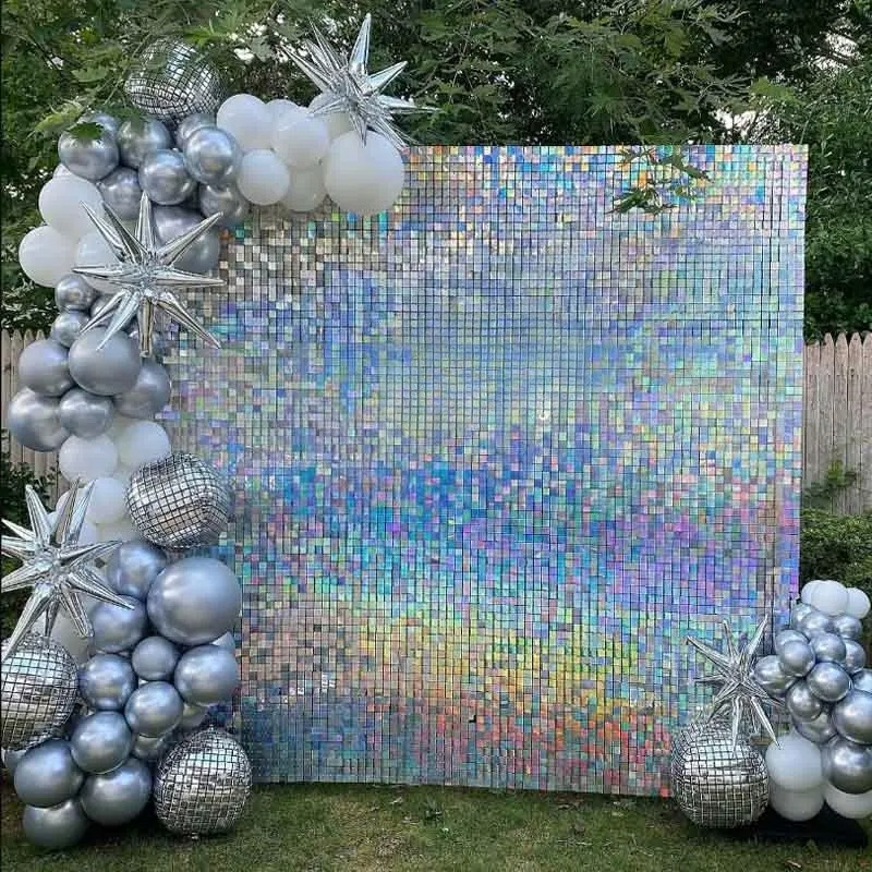 90x180cm Shimmer Wall Backdrop - Sequin Fabric Panel recension och pris