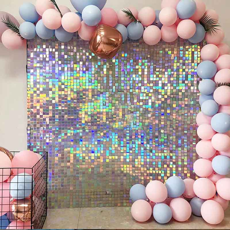 90x180cm Shimmer Wall Backdrop - Sequin Fabric Panel recension och pris
