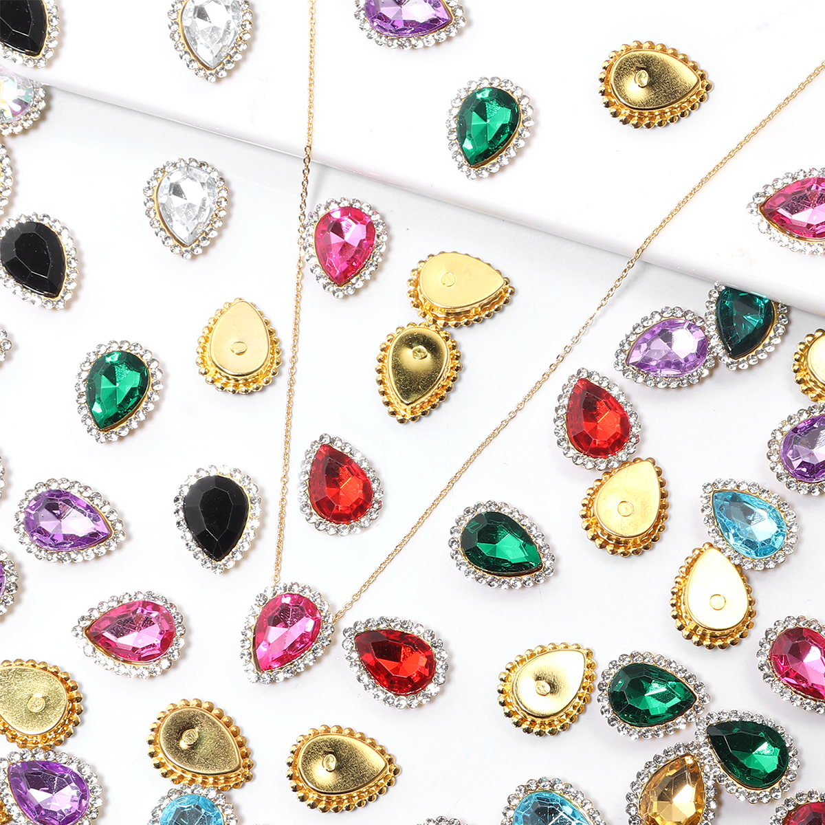 20Pcs Love Heart Acrylic Rhine - Sew On Rhinestone recension och pris