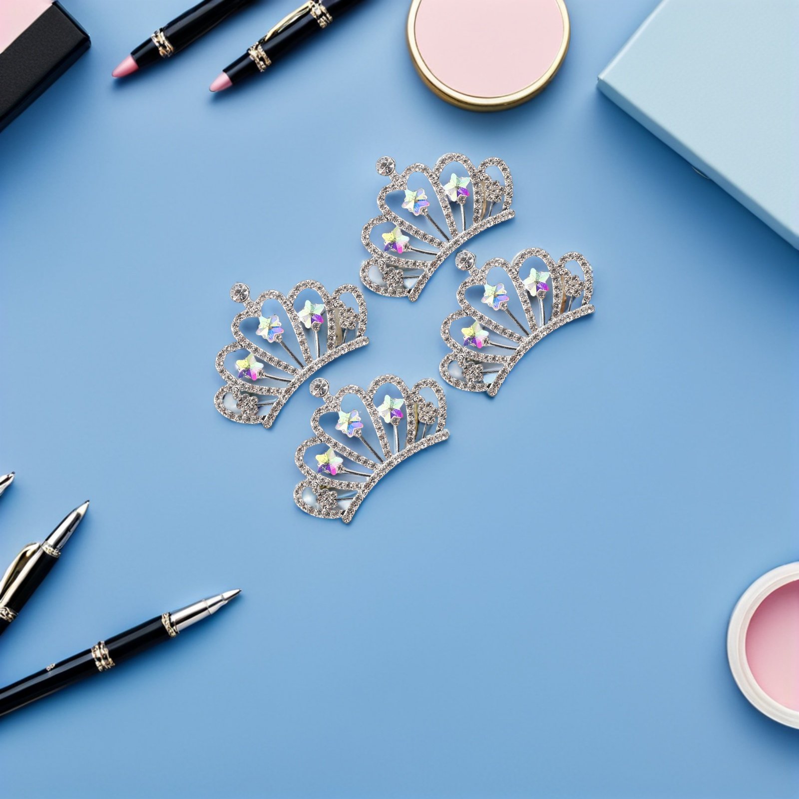 10Pcs Rhinestone Crown Embelli - Craft Embellishment recension och pris